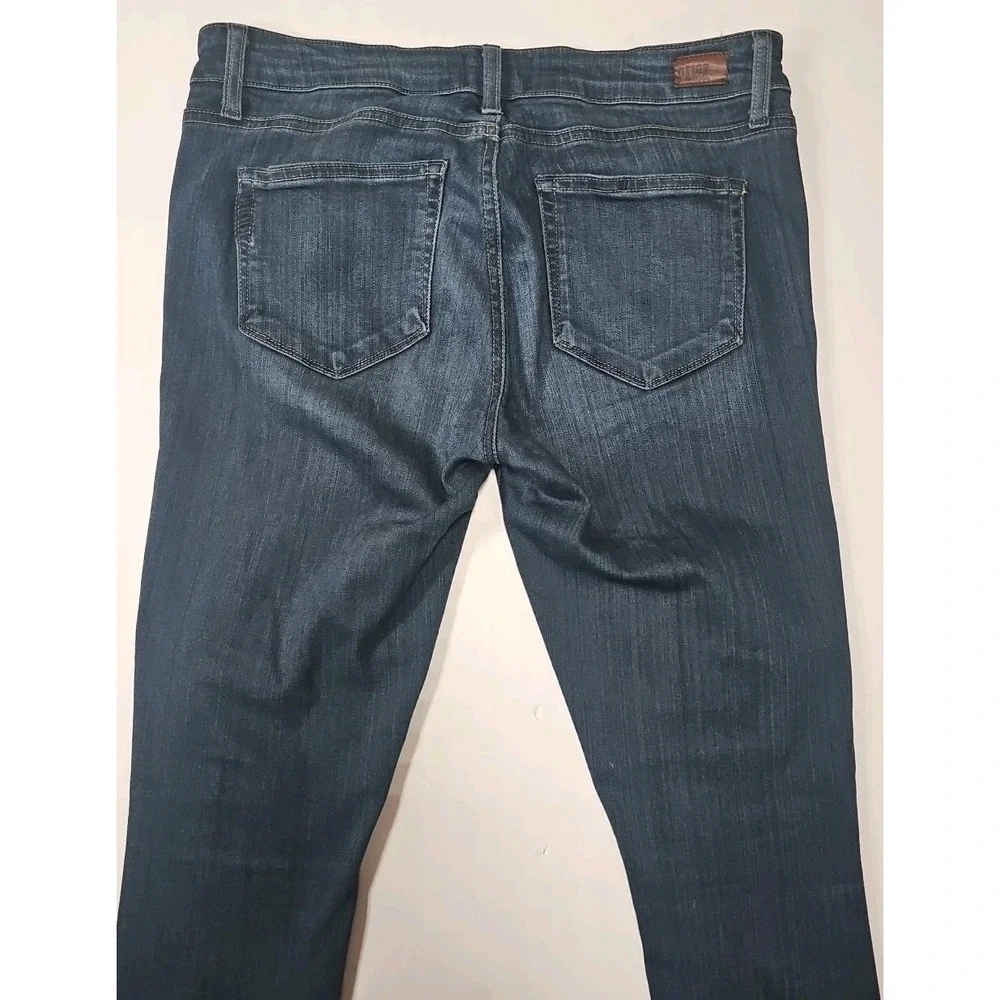 Paige Verdugo‎ Ultra Skinny Maternity Jeans Dark Wash Blue Size 27 Side Panel